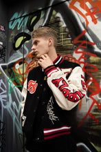 Load image into Gallery viewer, Manifest Varsity Jacket (Black)
