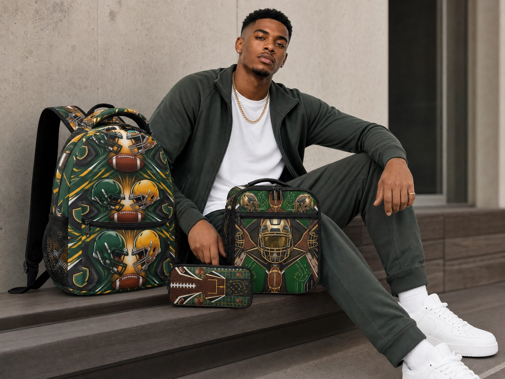 Rich and Rich Sport Utility Football 3 Piece Set Combination