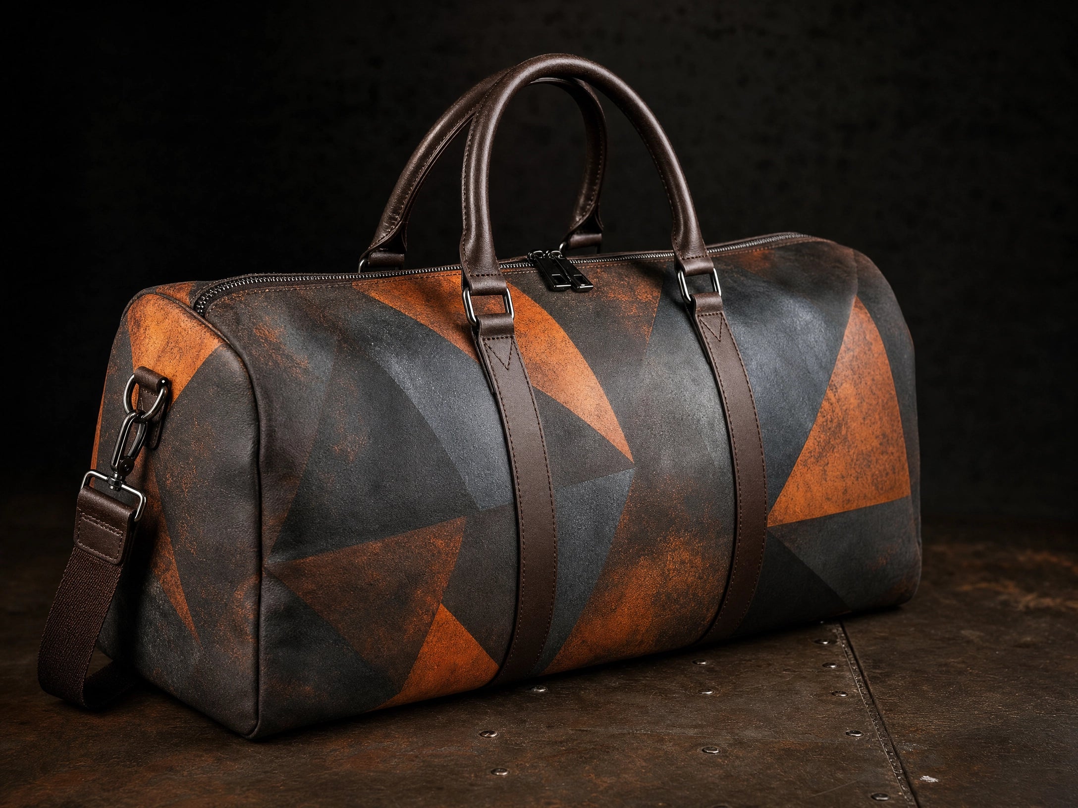 Rich and Rich JetSet Journey Forge Triangle Large Capacity Duffle Bag