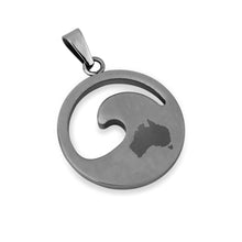 Load image into Gallery viewer, Gum Burl Wave Necklace - Gunmetal

