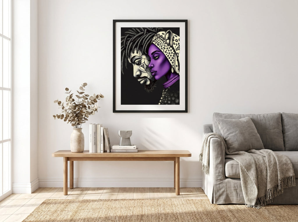 R&RH Woman & Man Deep Thought Framed Art - Rich and Rich Homeopportunities