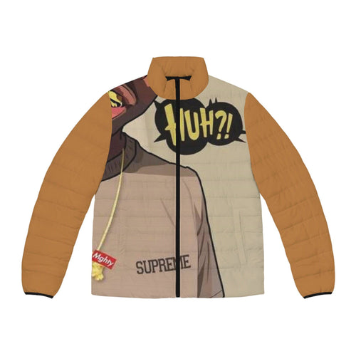 Light Brown Men's Puffer Jacket - Rich and Rich Homeopportunities 