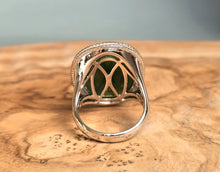 Load image into Gallery viewer, Canadian Jade Silver Ring - 1062

