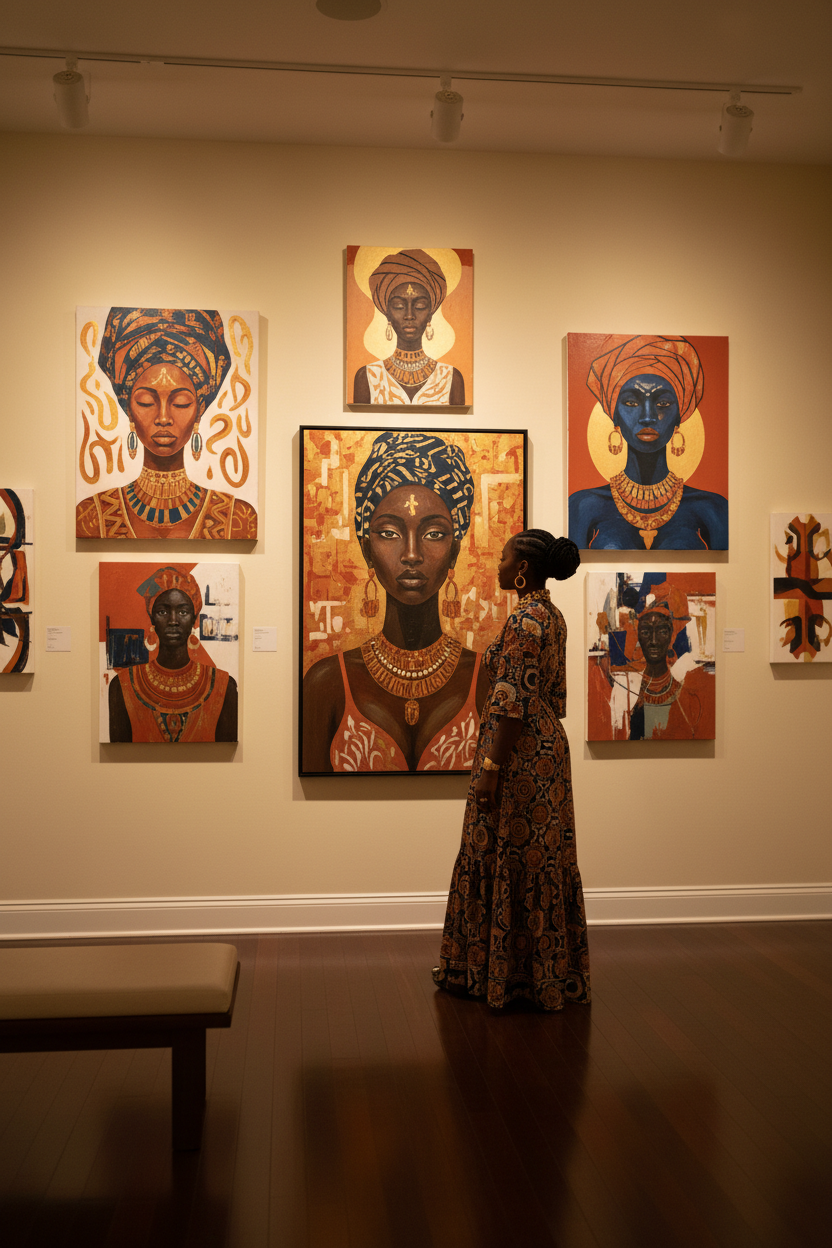 Rich and Rich cultural portrait and freestyle art