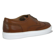 Load image into Gallery viewer, Men&#39;s Don Giovanni Wingtips - Cognac w/ White Sole
