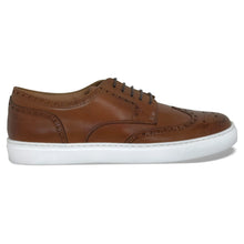 Load image into Gallery viewer, Men&#39;s Don Giovanni Wingtips - Cognac w/ White Sole
