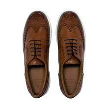 Load image into Gallery viewer, Men&#39;s Don Giovanni Wingtips - Cognac w/ White Sole
