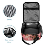 Three-piece Japanese cherry blossom backpack set with schoolbag, lunch bag, and pen case in matching prin — additional view 7