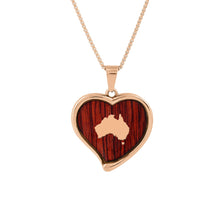 Load image into Gallery viewer, Jarrah Heart Necklace - Rose Gold
