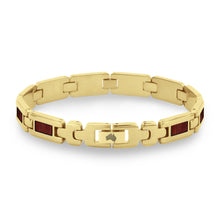 Load image into Gallery viewer, Jarrah Men&#39;s Link Bracelet - Yellow Gold
