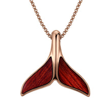 Load image into Gallery viewer, Jarrah Whale Tail Necklace - Rose Gold
