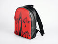 Rich and Rich Musical Notes Red Colville Leather Backpack - Rich and Rich Homeopportunities