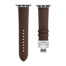 Load image into Gallery viewer, Affordable Genuine Leather Butterfly Buckle Band for Apple Watch
