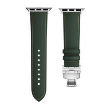 Load image into Gallery viewer, Affordable Genuine Leather Butterfly Buckle Band for Apple Watch
