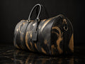 Rich and Rich JetSet Journey Luxe Black Abstract Large Capacity Duffle Bag