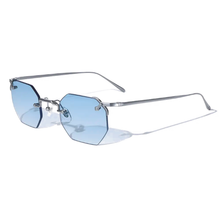 Load image into Gallery viewer, Nero Metal Hexagon Sunglasses
