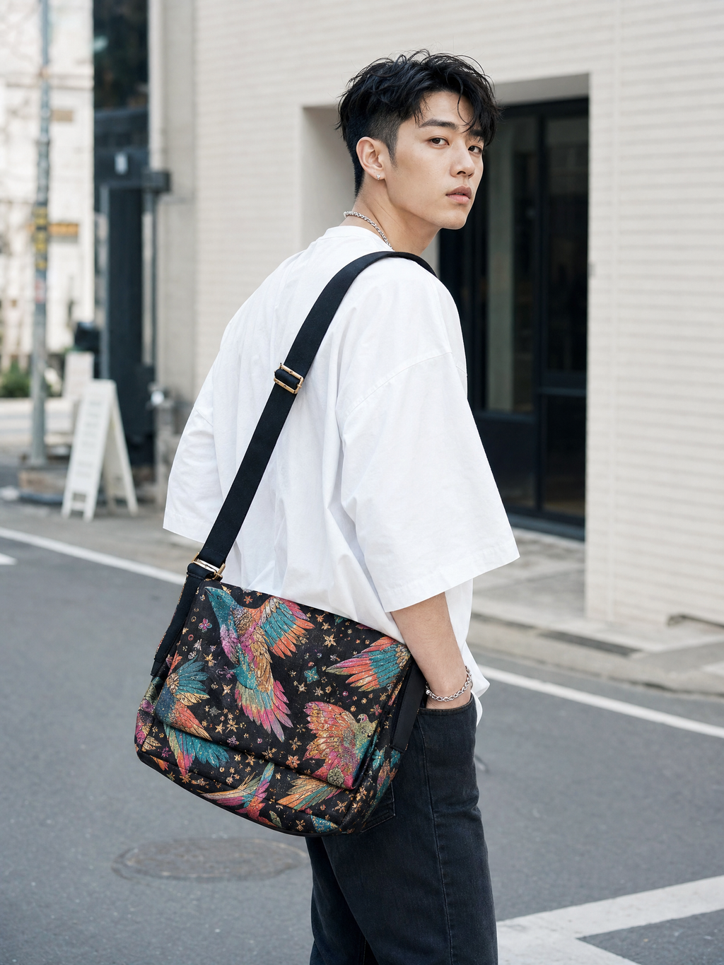 R&RH Birdsong Messenger Bag