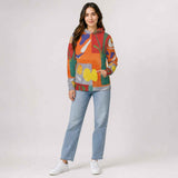 Unisex relaxed-fit designer hoodie in woven poly fabric, available XXS to 4XL — product detail