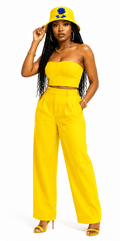 Rich and Rich Yellow Blue Rose Bucket Hat - Rich and Rich Homeopportunities