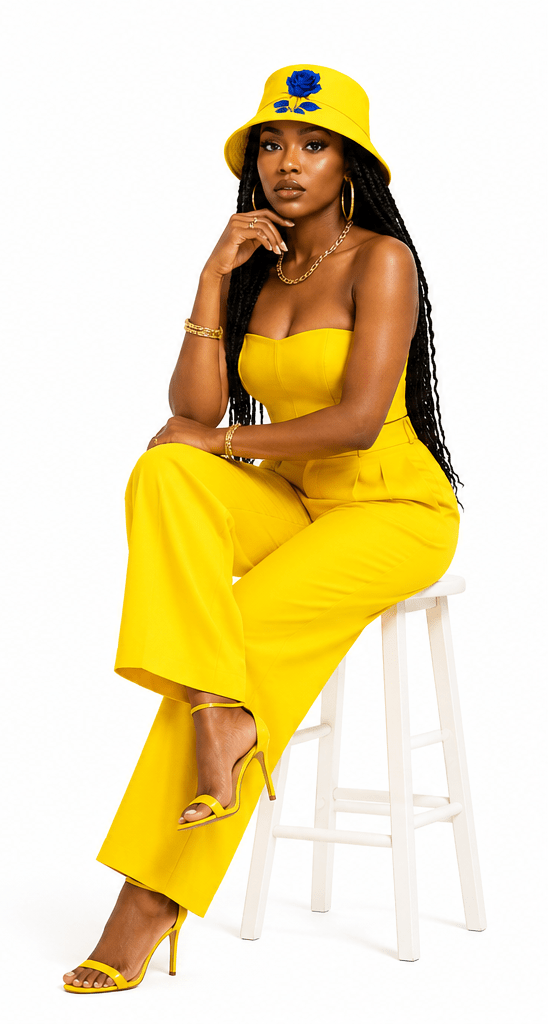 Rich and Rich Yellow Blue Rose Bucket Hat - Rich and Rich Homeopportunities