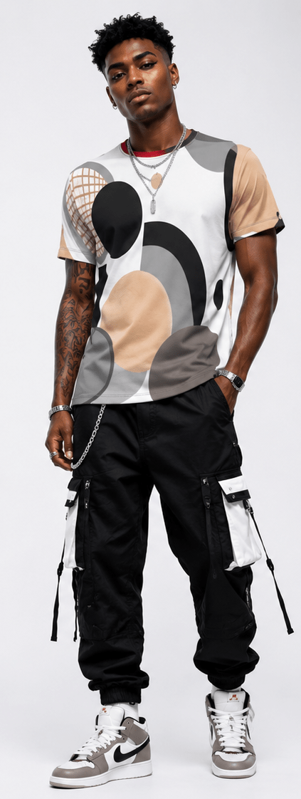 Cut and Sew All Over Print T-Shirt - Rich and Rich Homeopportunities