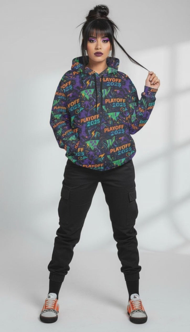 Rich and Rich Playoff 2025 Women's Black Hoodie