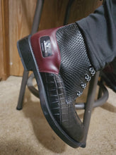 Load and play video in Gallery viewer, RichandRich_Biz Elegant Burgundy  Men&#39;s Biker Boot  Boot
