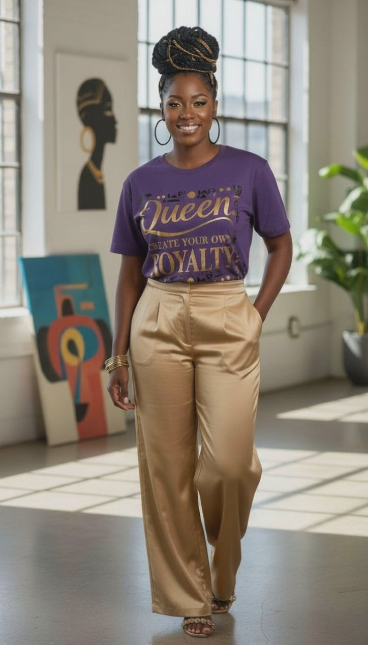 Rich and Rich Purple Queen Royalty Women's Tshirt