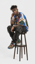 Load and play video in Gallery viewer, Rich and Rich Graffiti Mesh Sneakers — Colorful Urban Streetwear for Men
