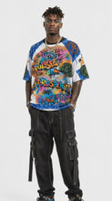 Load and play video in Gallery viewer, Rich and Rich Graffiti Mesh Sneakers — Colorful Urban Streetwear for Men
