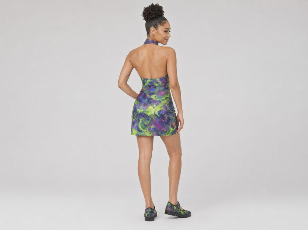 Rich and Rich Key Lime Zen Abstract Women’s Mary Jane Shoes | Lightweight Mesh Mary Janes with EVA Comfort Sole