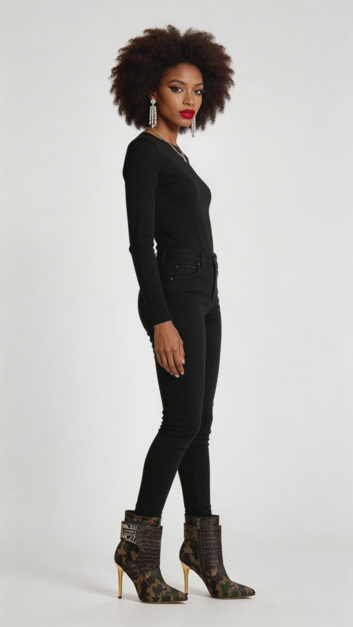 Rich and Rich Conchita Camo Future Women's Stiletto