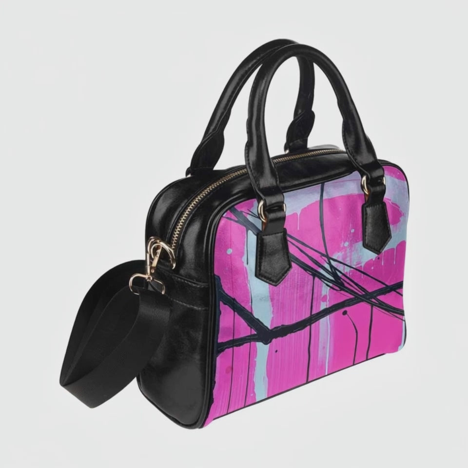R&RH Pink Designer Womens Shoulder Bag