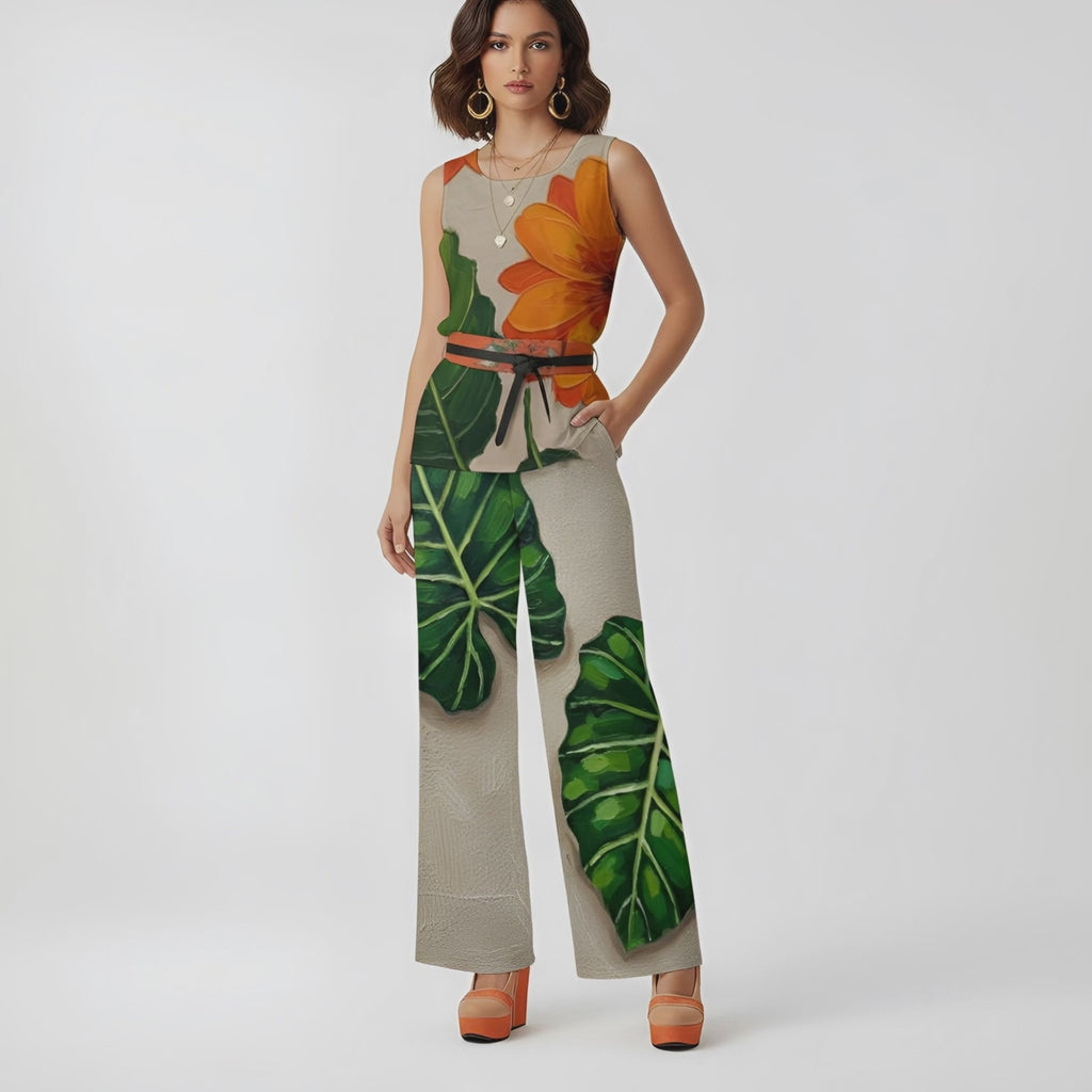 Rich and Rich BeigeEssence Women's Orange Leather Platform Pump