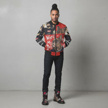 Load and play video in Gallery viewer, Men&#39;s Lace Up Caricature Canvas Black Boots
