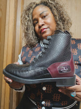 Load and play video in Gallery viewer, RichandRich_Biz Elegant Burgundy  Men&#39;s Biker Boot  Boot
