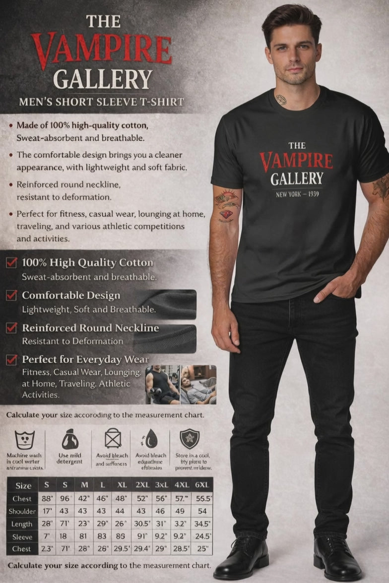 The Vampire Gallery Men‘s Short Sleeve T-shirt