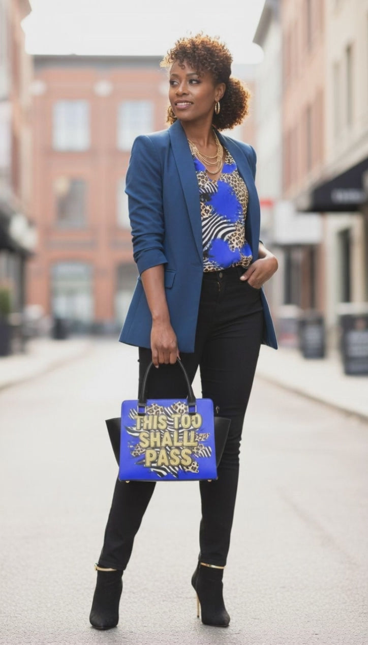 Rich and Rich Women's This Too Shall Pass Handbag Classic Shoulder Handbag