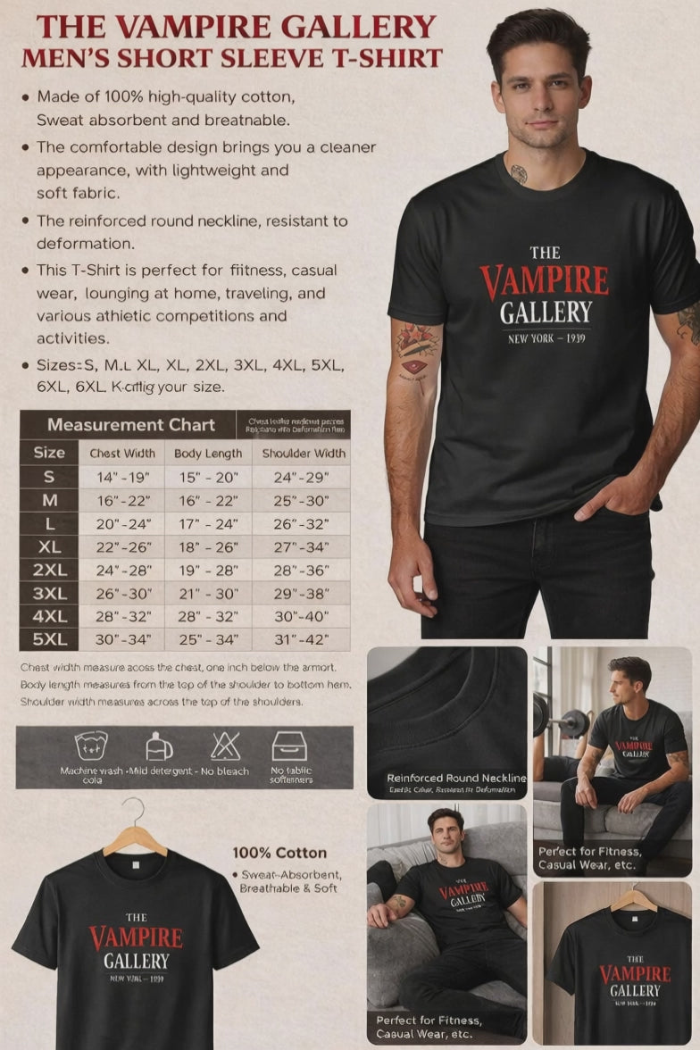 The Vampire Gallery Men‘s Short Sleeve T-shirt