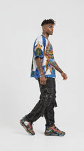 Load and play video in Gallery viewer, Rich and Rich Graffiti Mesh Sneakers — Colorful Urban Streetwear for Men
