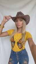 Load and play video in Gallery viewer, Monarch Butterfly Graphic Denim &amp; Tee Set
