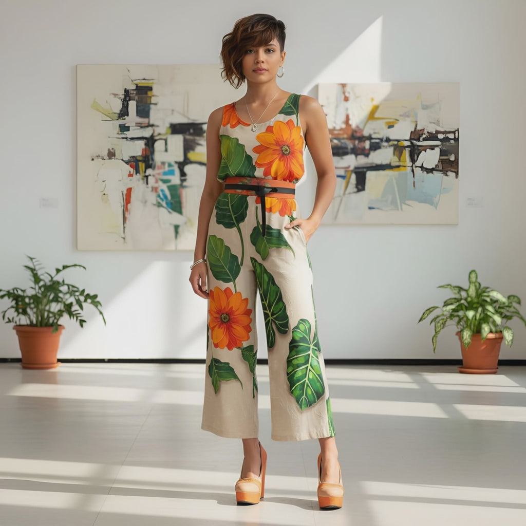 Rich and Rich BeigeEssence Women's Orange Leather Platform Pump