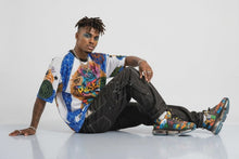 Load and play video in Gallery viewer, Rich and Rich Graffiti Mesh Sneakers — Colorful Urban Streetwear for Men
