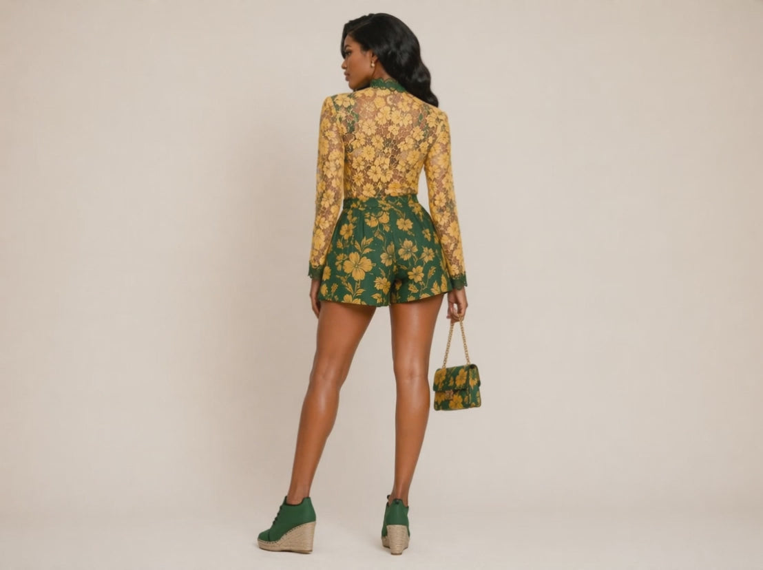 Rich and Rich Ladies Hunter's Green Wedge Espadrilles