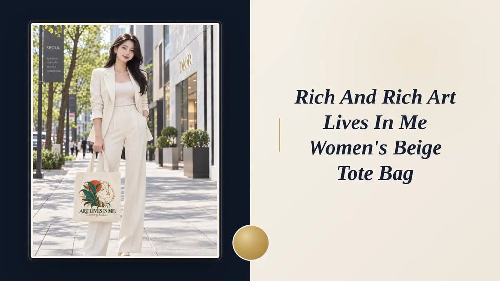 Rich and Rich Art Lives In Me Women's Beige Tote Bag by@Outfy
