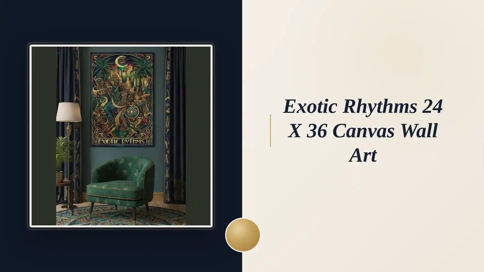 Exotic Rhythms 24 x 36 Canvas Wall Art by@Outfy