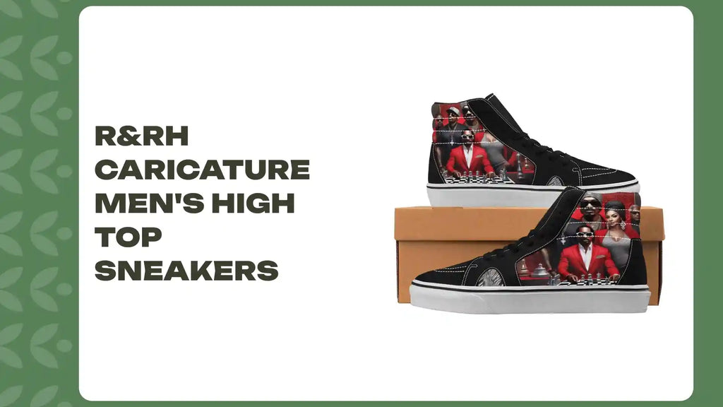 R&RH Caricature Men's High Top Sneakers by@Outfy