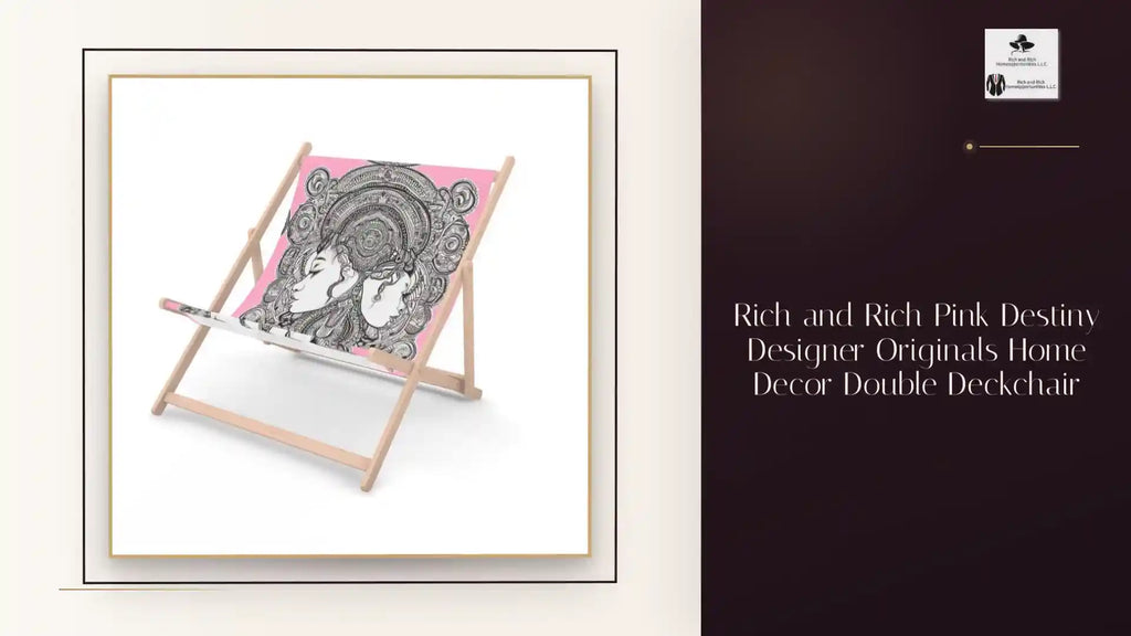 Rich and Rich Pink Destiny Designer Originals Home Decor Double Deckchair by@Outfy