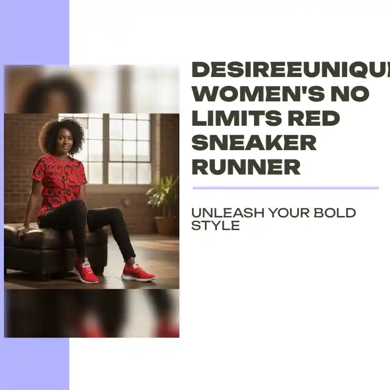 DesireeUnique Women's No Limits Red Sneaker Runner by@Outfy