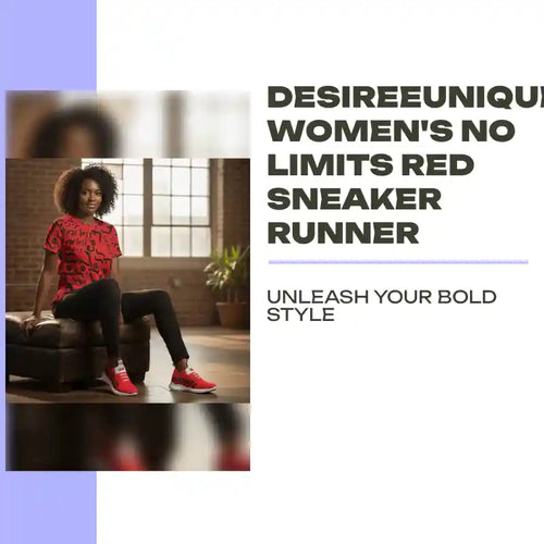 DesireeUnique Women's No Limits Red Sneaker Runner by@Outfy